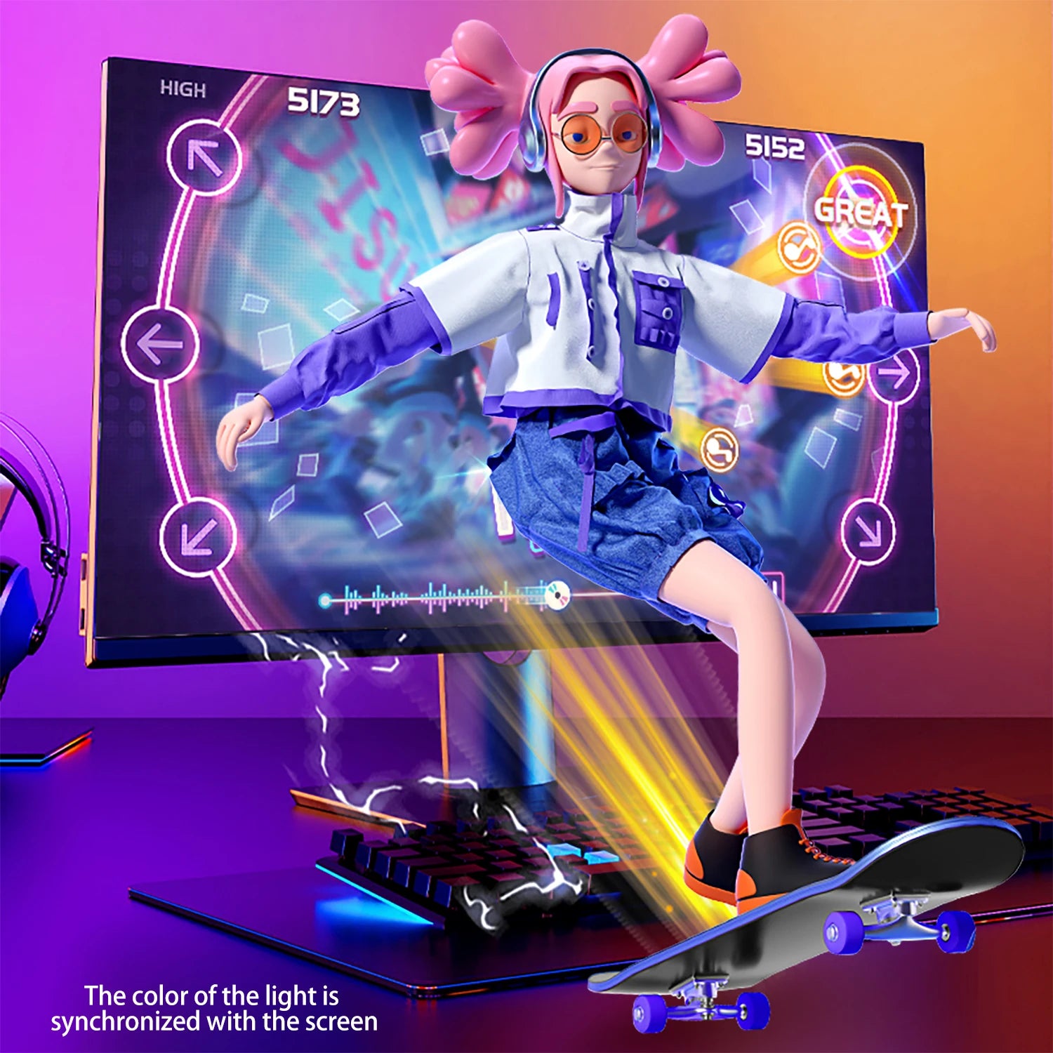 Bande lumineuse LED intelligente pour jeux vidéo, rétroéclairage d'ordinateur, synchronisation, barre lumineuse RVB, USB, décoration de chambre à coucher