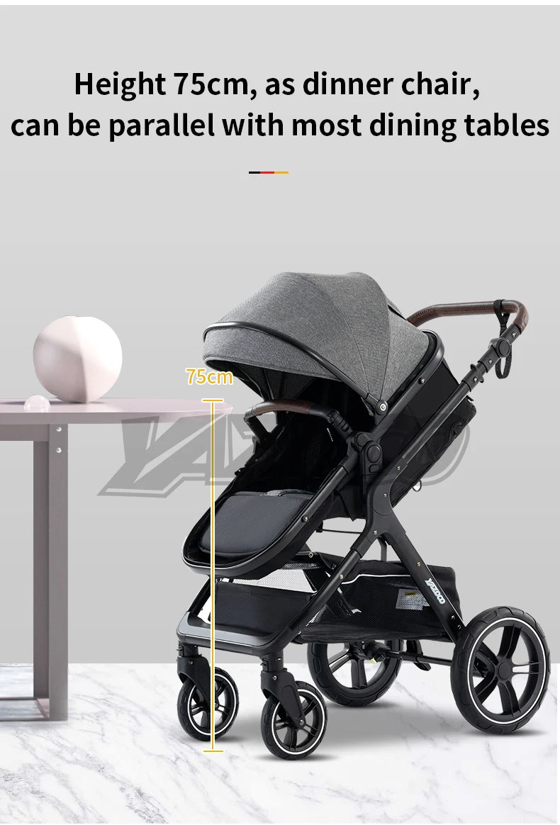 Poussette bébé 3 en 1, poussette quatre roues, voiture bébé 2 en 1, poussettes légères, poussettes multifonctions, landau, poussette
