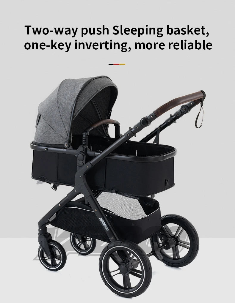 Poussette bébé 3 en 1, poussette quatre roues, voiture bébé 2 en 1, poussettes légères, poussettes multifonctions, landau, poussette